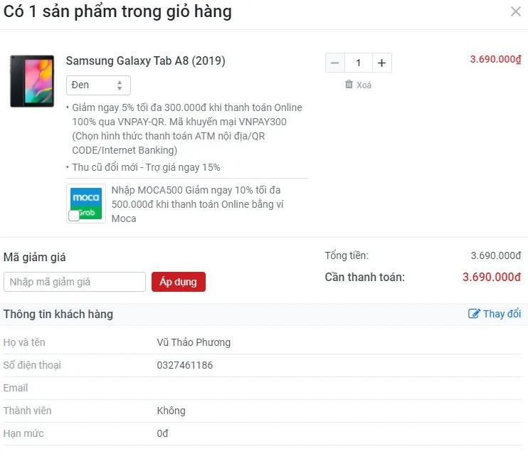 Hướng dẫn mua hàng giảm giá tới 200.000 đồng tại FPT Shop qua ứng dụng SmartPay