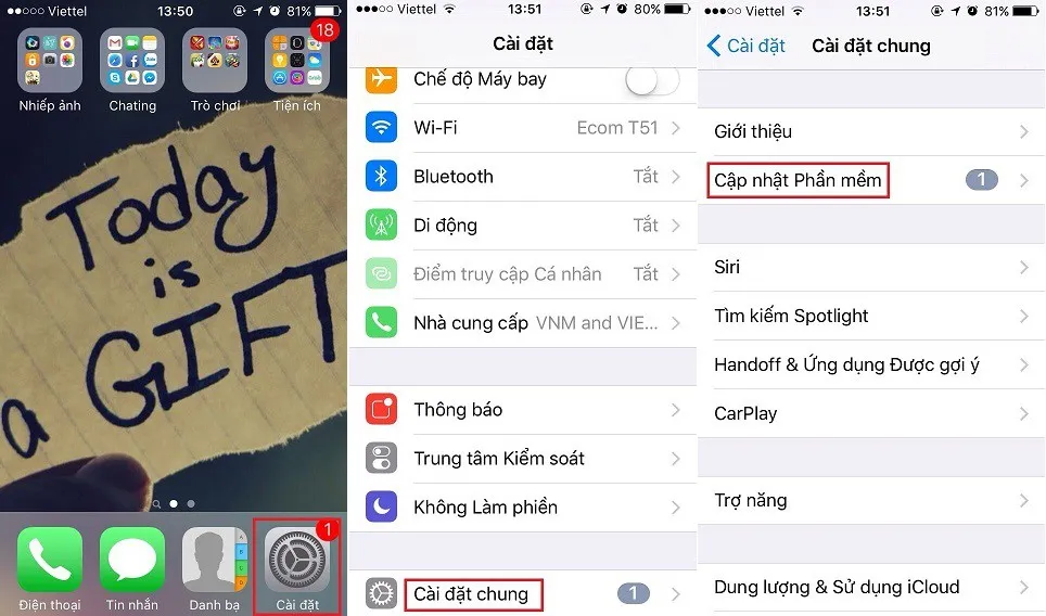 Hướng dẫn nâng cấp phiên bản iOS 10.2