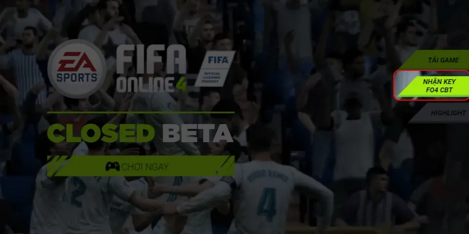 Hướng dẫn nhận mã trải nghiệm bom tấn “FIFA Online 4” mới vừa ra mắt Closed Beta