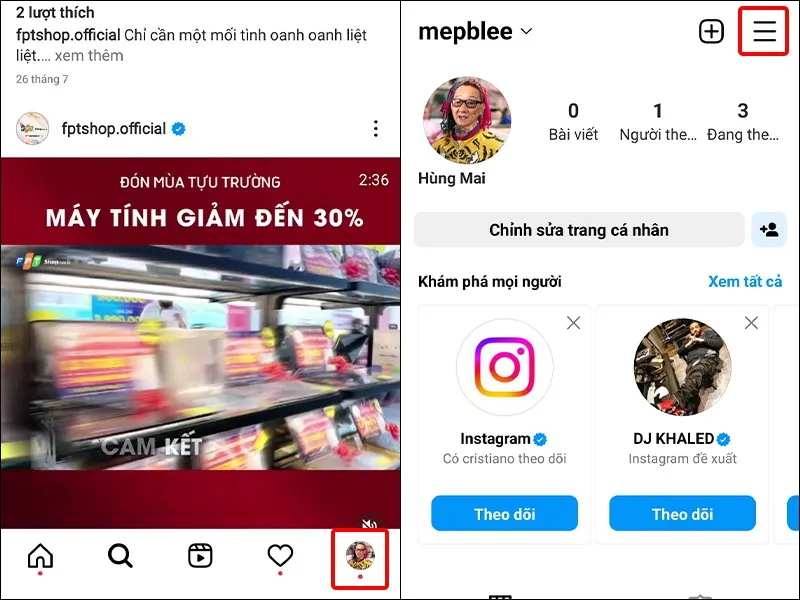 Hướng dẫn nhận thông báo mới nhất từ các bài viết của bạn bè trên Instagram