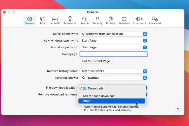 Hướng dẫn quản lý các tệp tải xuống Safari trên máy Mac