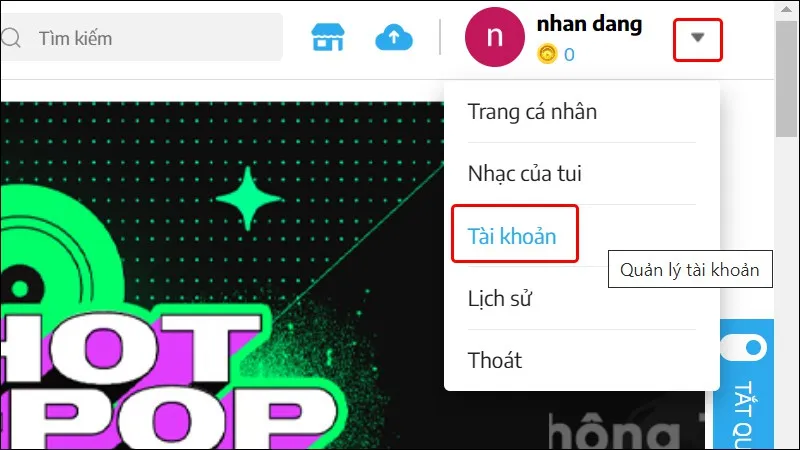 Hướng dẫn quản lý thiết bị đăng nhập tài khoản Nhaccuatui một cách chi tiết