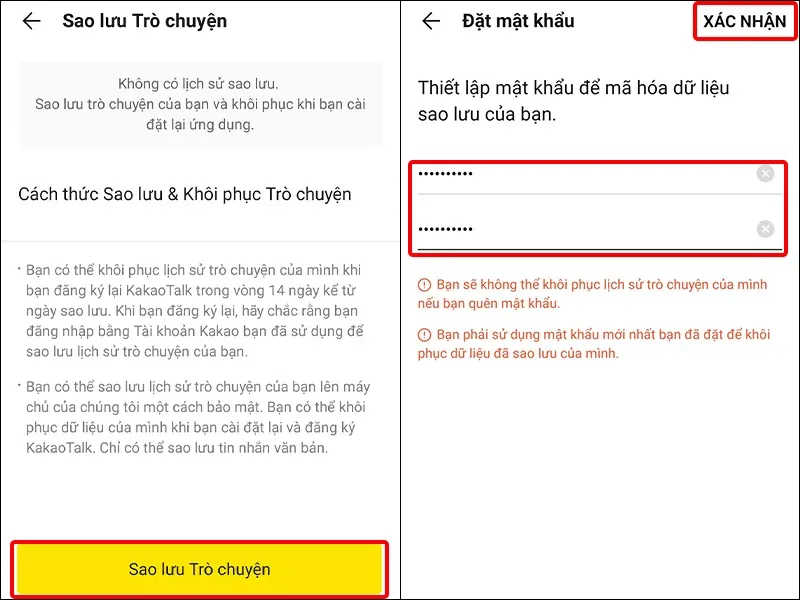 Hướng dẫn sao lưu trò chuyện trên ứng dụng KakaoTalk