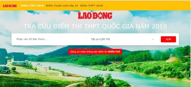 Hướng dẫn sĩ tử xem điểm thi TPHT Quốc Gia 2019 nhanh chóng