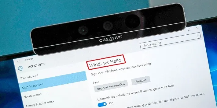 Hướng dẫn sử dụng bảo mật khuôn mặt trên win 10 – Windows Hello