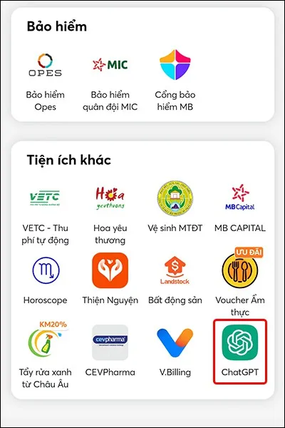 Hướng dẫn sử dụng ChatGPT trên ứng dụng MB Bank vô cùng tiện lợi