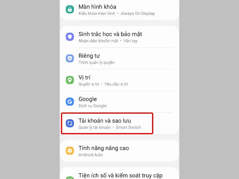 Hướng dẫn sử dụng danh bạ Google thay vì danh bạ Samsung