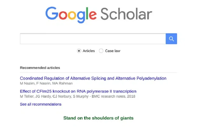 Hướng dẫn sử dụng Google scholar hiệu quả dành cho học sinh, sinh viên