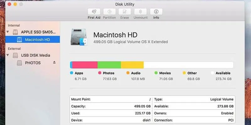 Hướng dẫn sử dụng hiệu quả Disk Utility trên MacOS