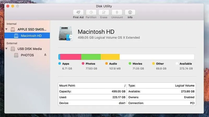 Hướng dẫn sử dụng hiệu quả Disk Utility trên MacOS