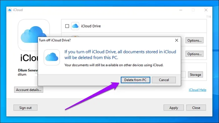 Hướng dẫn sử dụng iCloud Drive PC trên Windows 10