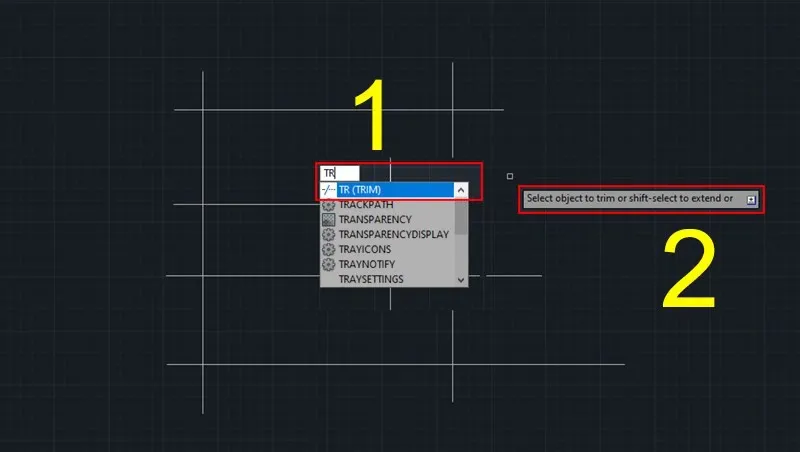 Hướng dẫn sử dụng lệnh trim trong CAD để cắt đối tượng dễ dàng