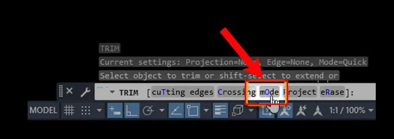 Hướng dẫn sử dụng lệnh trim trong CAD để cắt đối tượng dễ dàng