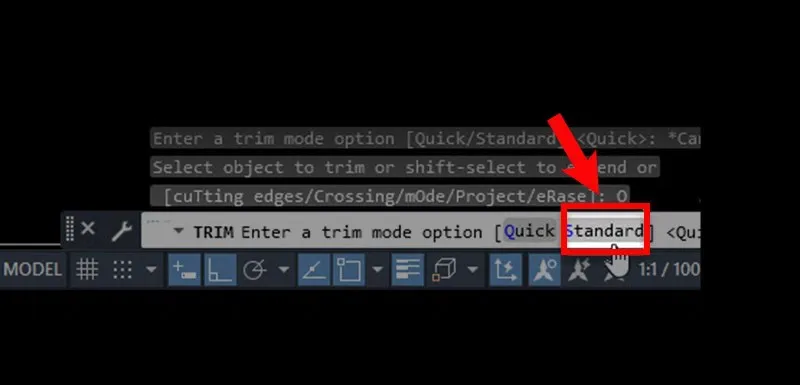 Hướng dẫn sử dụng lệnh trim trong CAD để cắt đối tượng dễ dàng