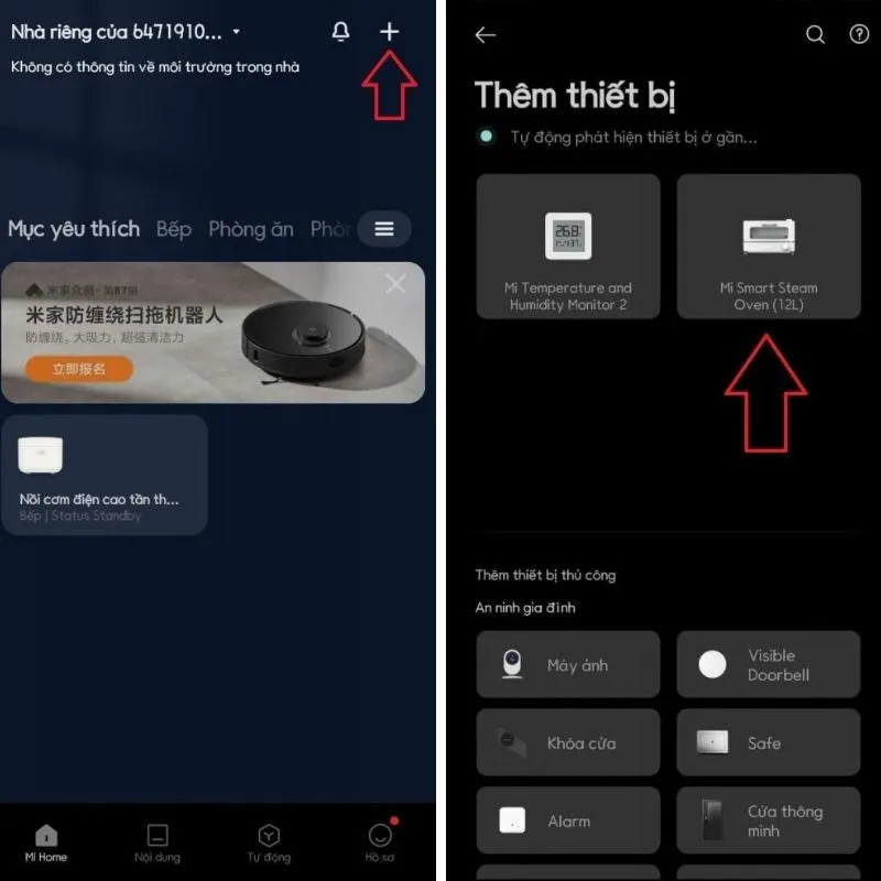 Hướng dẫn sử dụng lò nướng Xiaomi với ứng dụng Mi Home