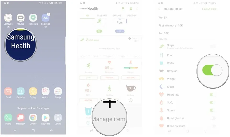 Hướng dẫn sử dụng Samsung Health trên Galaxy S8