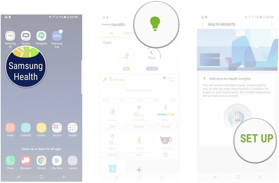Hướng dẫn sử dụng Samsung Health trên Galaxy S8