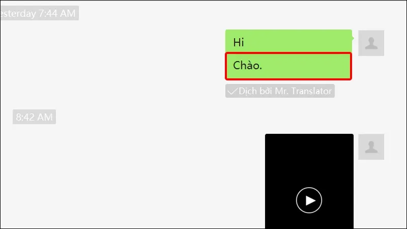 Hướng dẫn sử dụng tính năng dịch tin nhắn trên Wechat
