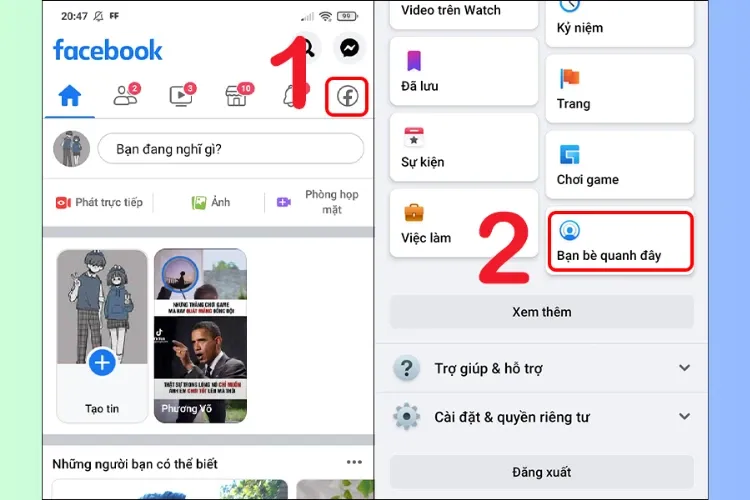 Hướng dẫn sử dụng tính năng tìm bạn bè quanh đây trên Facebook mới nhất 2023