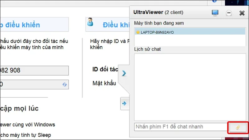 Hướng dẫn sử dụng Ultraviewer để gửi và nhận file đơn giản, nhanh chóng