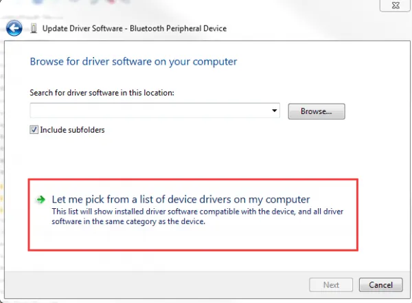 Hướng dẫn sửa lỗi Bluetooth peripheral device driver not found trên máy tính Windows