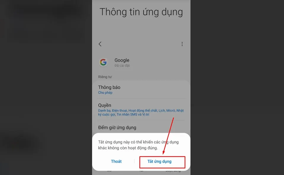 Hướng dẫn sửa lỗi Google tiếp tục dừng trên điện thoại Android