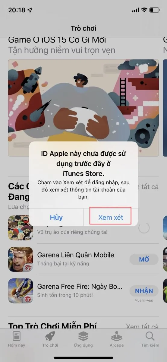 Hướng dẫn sửa lỗi ID Apple này chưa được sử dụng ở iTunes Store
