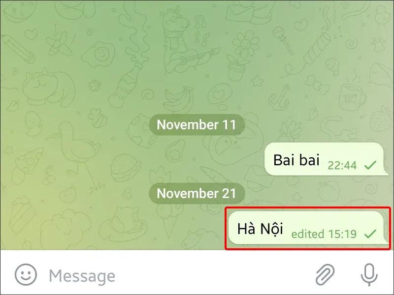 Hướng dẫn sửa tin nhắn đã gửi trong Telegram trên điện thoại, máy tính cực đơn giản