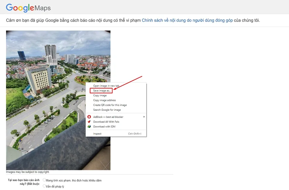 Hướng dẫn tải ảnh từ Google Maps về máy tính
