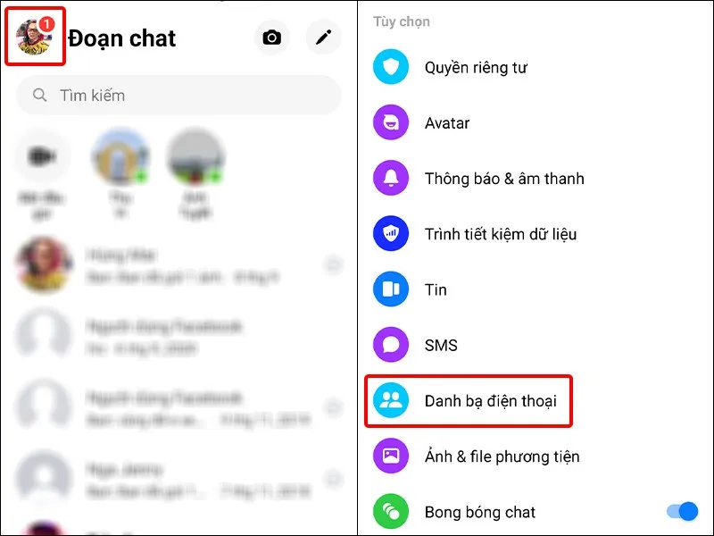 Hướng dẫn tải danh bạ lên Messenger trên điện thoại cực nhanh