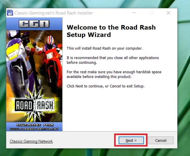 Hướng dẫn tải game Roadrash cho Win 10