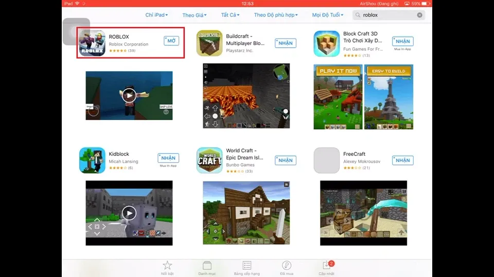 Hướng dẫn tải game roblox về điện thoại Android và iOS