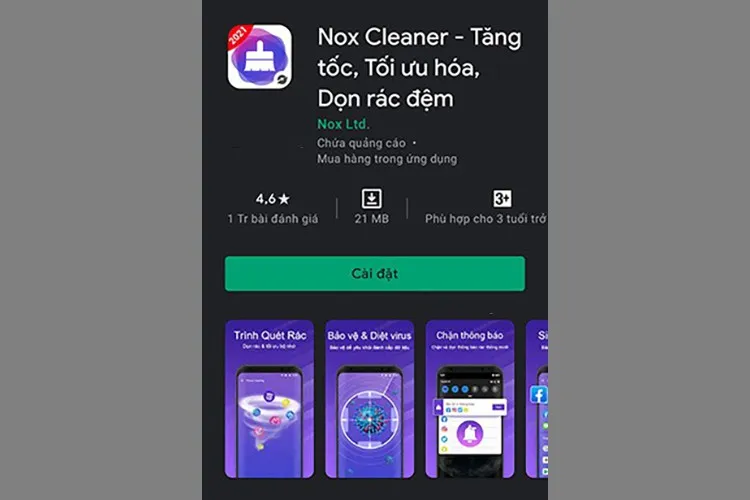 Hướng dẫn tải Nox Cleaner: Ứng dụng dọn rác và tăng tốc trên điện thoại Android