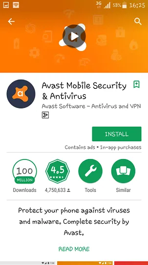 Hướng dẫn tải phần mềm Avast cho điện thoại Android