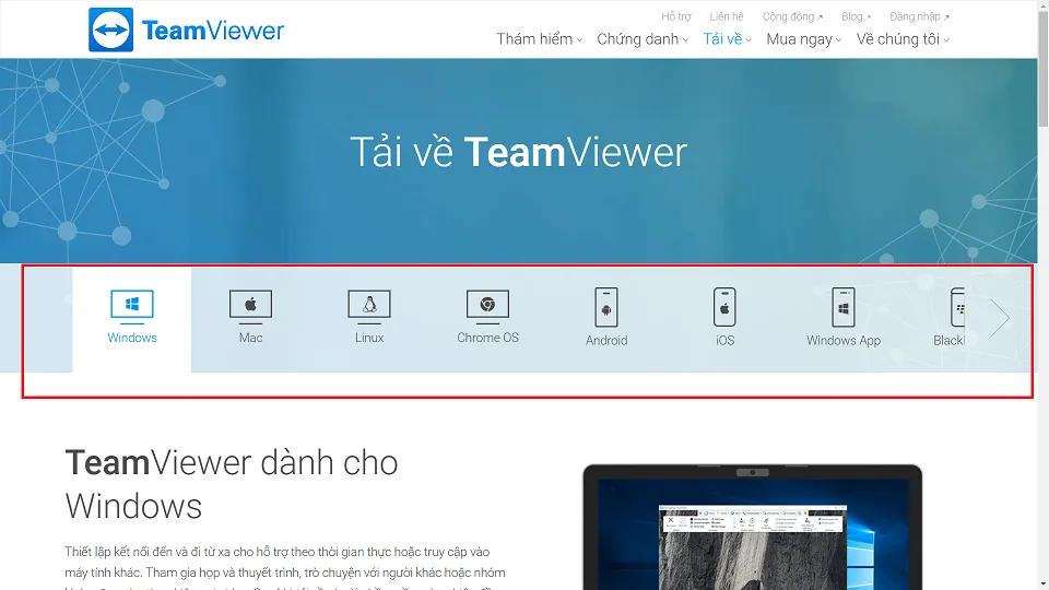 Hướng dẫn tải phần mềm team viewer mới nhất cho laptop