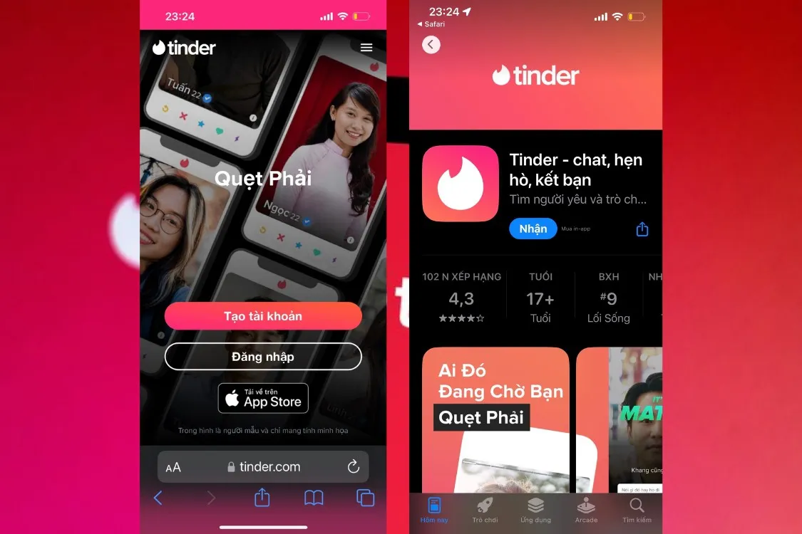 Hướng dẫn tải Tinder – Ứng dụng hẹn hò được ưa chuộng hàng đầu tại Việt Nam