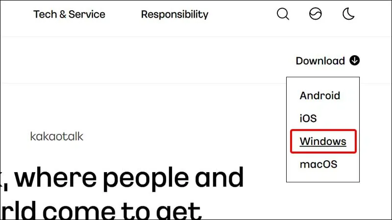 Hướng dẫn tải ứng dụng KakaoTalk về máy tính Windows