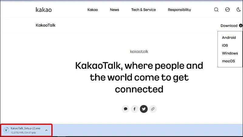 Hướng dẫn tải ứng dụng KakaoTalk về máy tính Windows