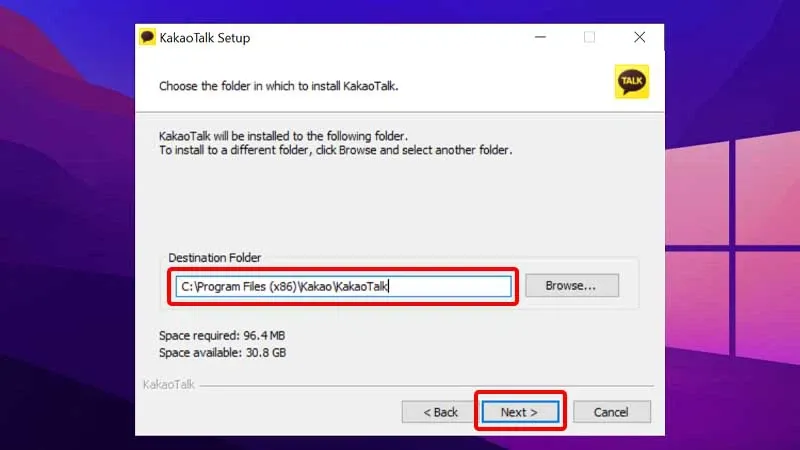 Hướng dẫn tải ứng dụng KakaoTalk về máy tính Windows