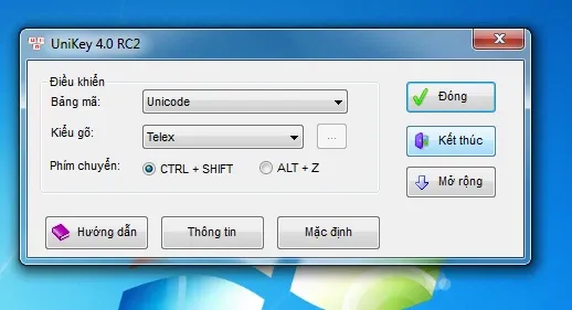 Hướng dẫn tải Unikey cho win 7 32 bit và 64 bit