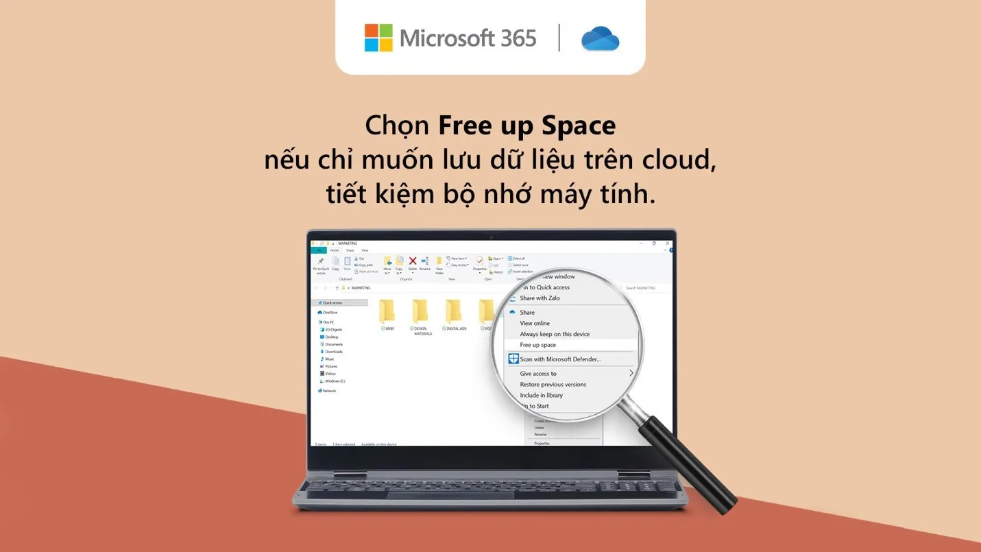 Hướng dẫn tăng dung lượng ổ cứng cho máy tính nhờ OneDrive trong Microsoft 365