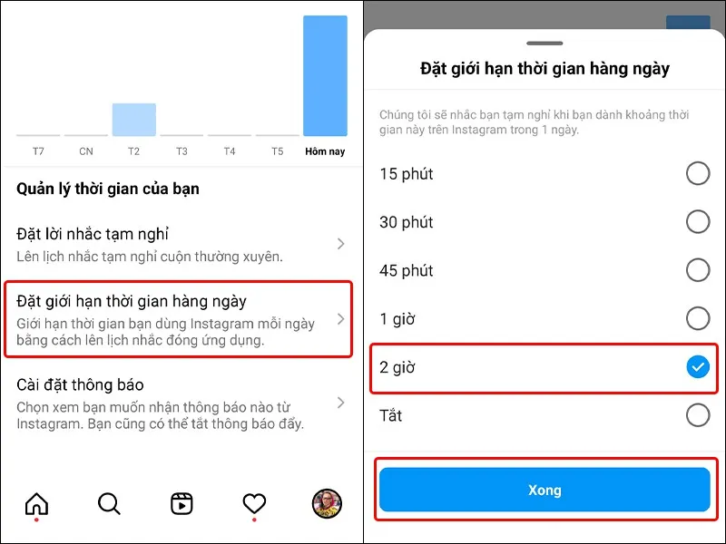 Hướng dẫn tạo giới hạn thời gian sử dụng trên Instagram cực dễ