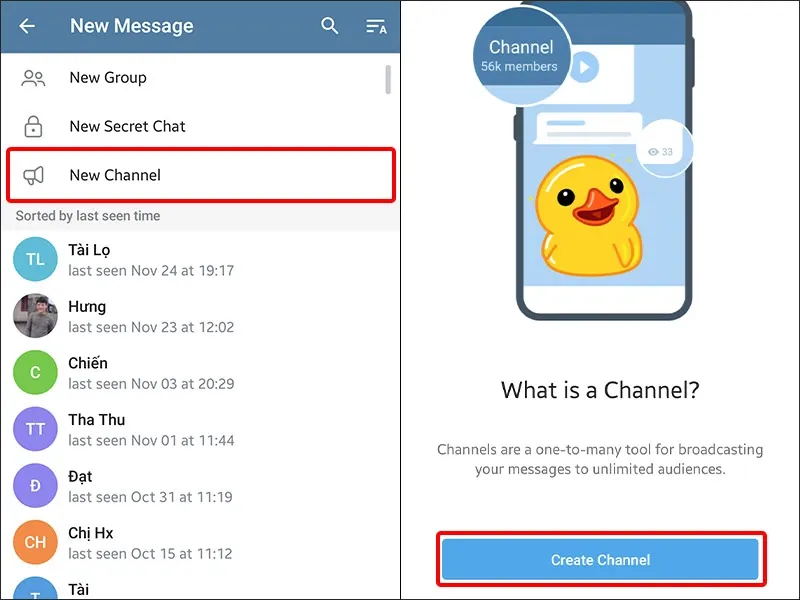 Hướng dẫn tạo Group chat, Channel Telegram trên điện thoại cực đơn giản