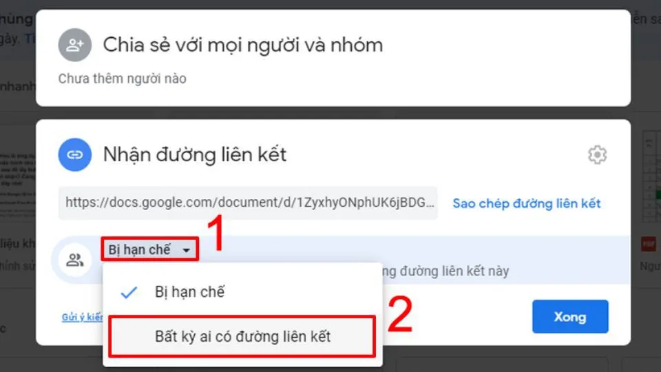 Hướng dẫn tạo link drive, lấy link chia sẻ trên điện thoại, máy tính nhanh chóng