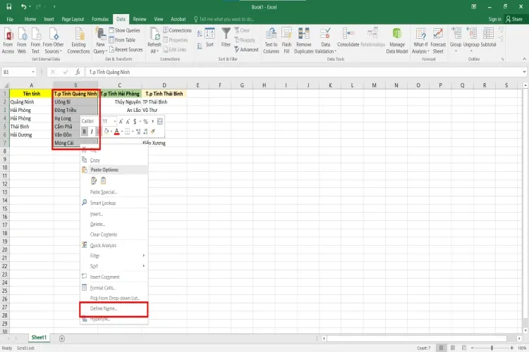 Hướng dẫn tạo lựa chọn trong Excel đơn giản và chi tiết nhất