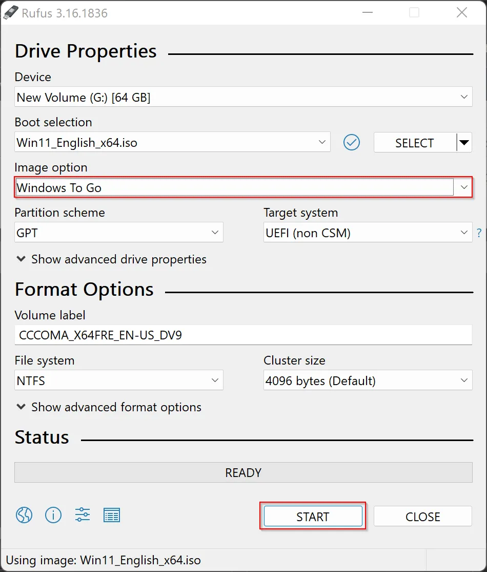 Hướng dẫn tạo USB chạy Windows 11 trực tiếp