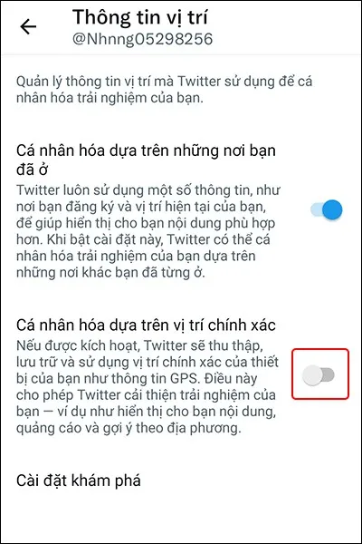 Hướng dẫn tắt dịch vụ vị trí trên ứng dụng Twitter cực đơn giản