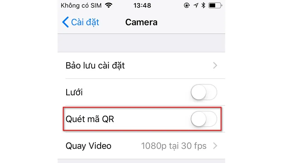 [Hướng dẫn] Tắt QR-Code trong camera và bật chế độ quét thủ công QR-Code trên iOS 12