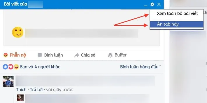 Hướng dẫn tắt tính năng Tab Post (thẻ bài viết) trên Facebook