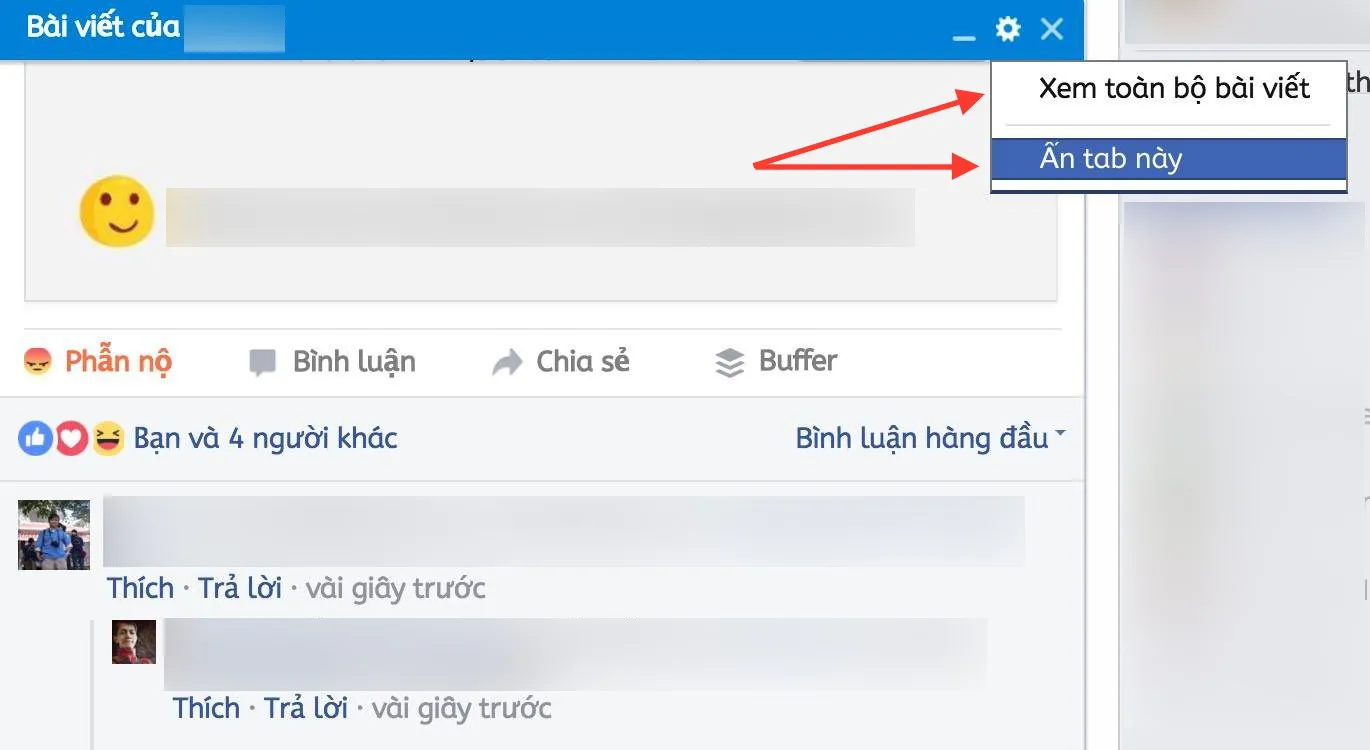 Hướng dẫn tắt tính năng Tab Post (thẻ bài viết) trên Facebook